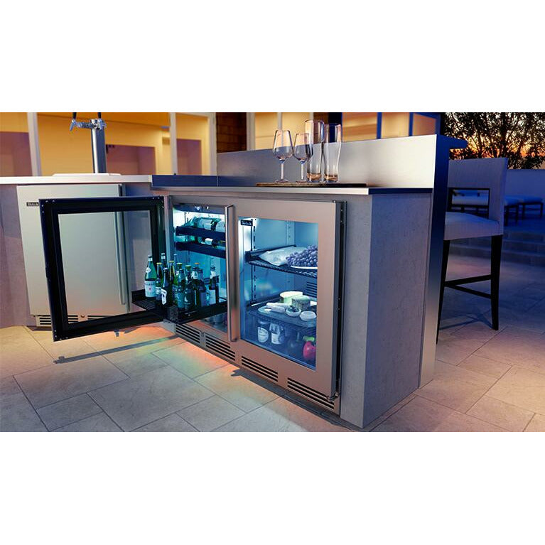 Perlick 24" Beverage Center Stainless Steel Solid Door 3.1 Cu. Ft. Capacity, Sottile Sh.Depth (18") - HH24BS-4-1