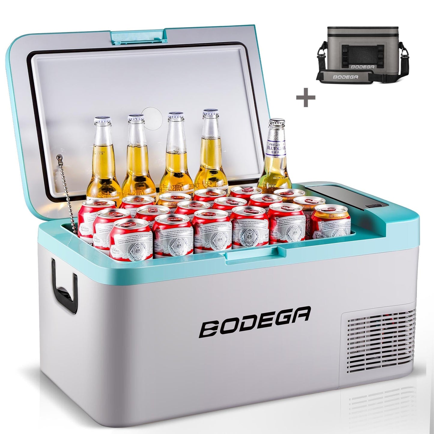 BODEGAcooler 20qt/18L Portable Car Fridge/Freezer K18 Bule - K18-blue-1