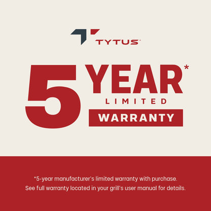 TYTUS Fresno 5-Burner LP/NG Convertible Grill in Gunmetal + Carbon Wood - TDT-021-0105