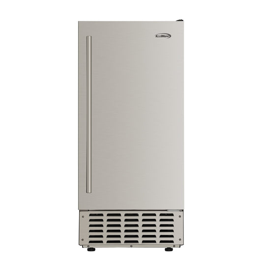 KOOLMORE KMBIM66NSS 15 in. Built-in Residential Pearl Ice Nugget Maker, 66lb /day with Drain Pump in Stainless-Steel (KM-BIM66-NSS)