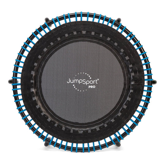 Disc-O-Bed JumpSport 350 PRO 39 Inch Fitness Trampoline with Blue EnduroLast Elastic Cords - 348950