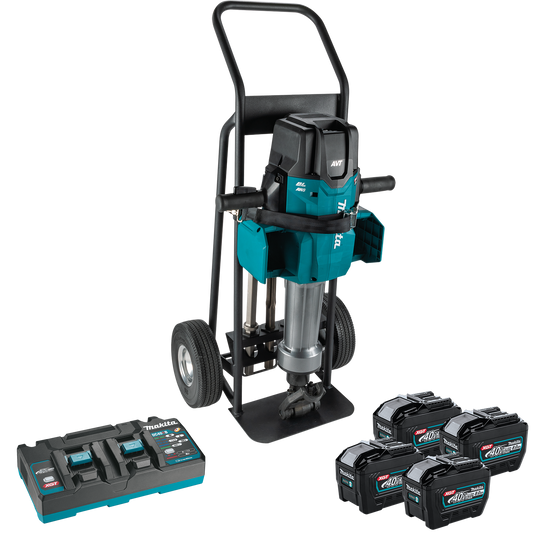 Makita  80V MAX -(40V max X2) XGT Brushless 70 lb. 1‑1/8" Hex AVT Breaker Hammer Kit - GMH04PL4X