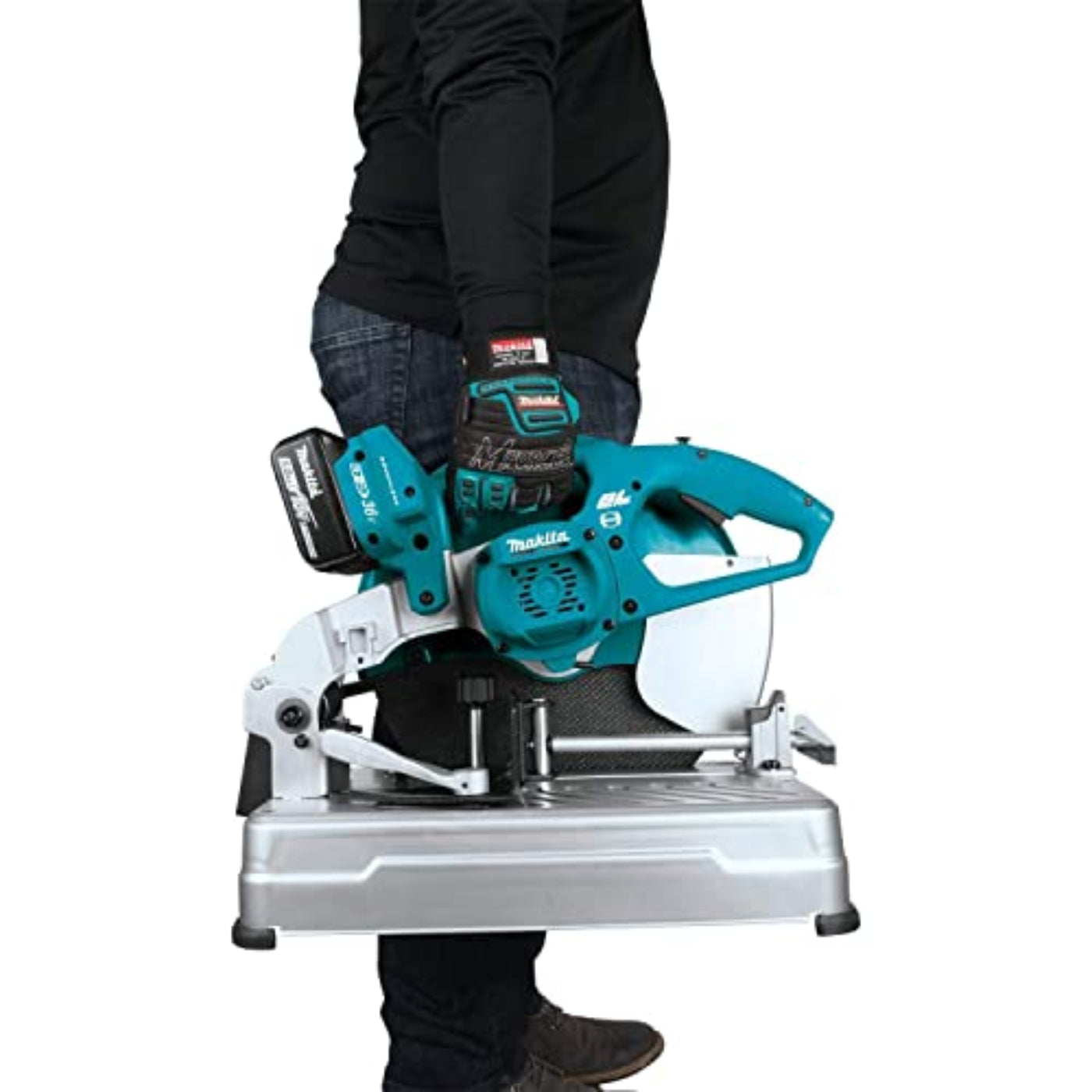 Makita  18V LXT Lithium-Ion Brushless Cordless 14" Cut-Off Saw Kit (5.0Ah) (Open Box/Excellent Condition) - XWL01PTREN