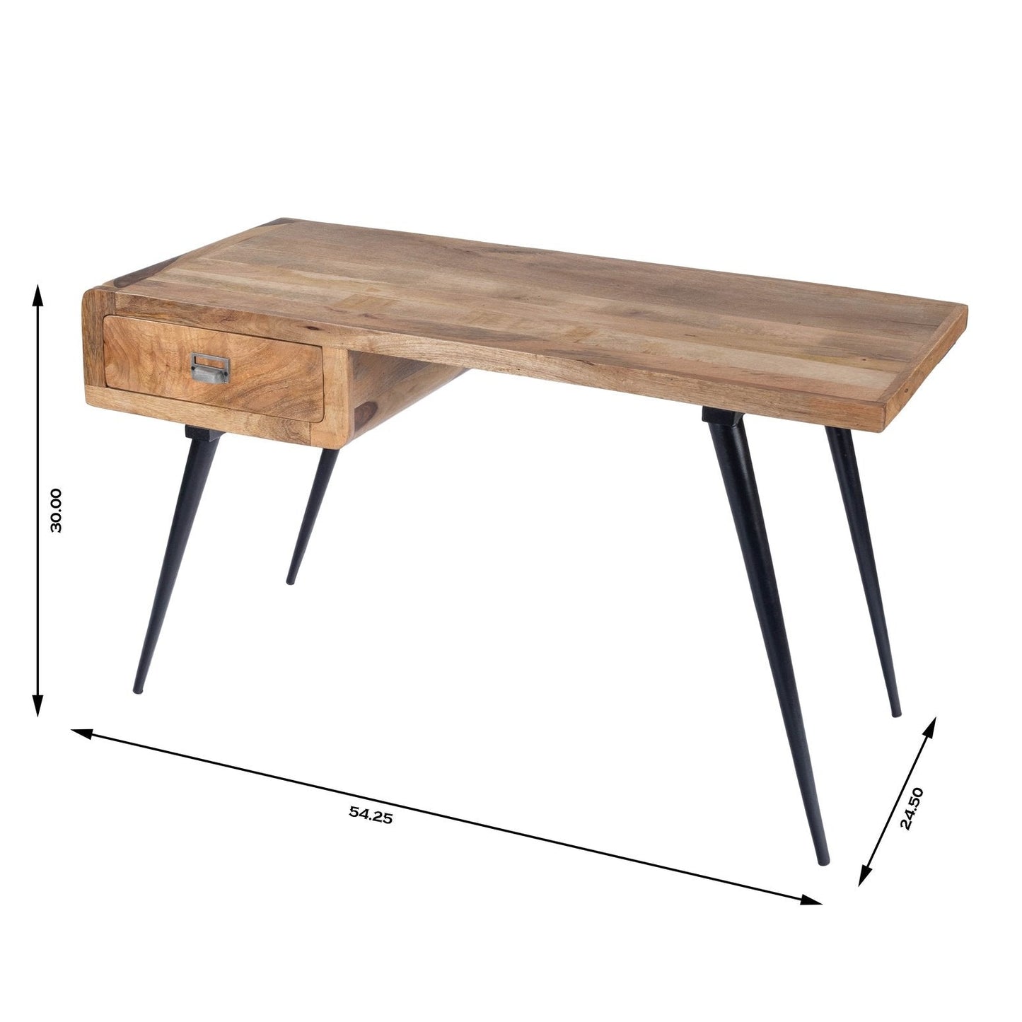 Butler Specialty Company Anuri Natural Wood & Metal Desk, Light Brown  - 5449312