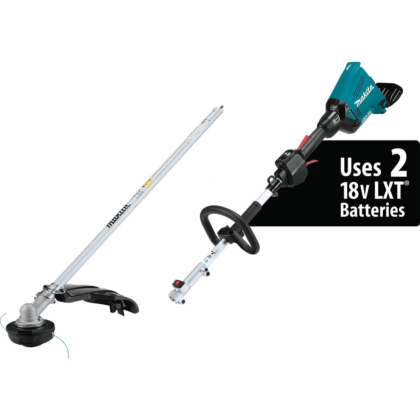 Makita  36V (18V X2) LXT Brushless Couple Shaft Power Head Kit with String Trimmer Attachment, dual port charger  - XUX01M5PT