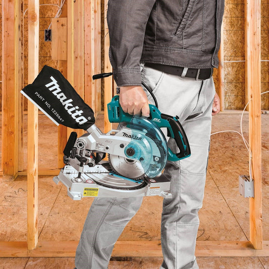 Makita 18V LXT Lithium-Ion Brushless Cordless 6-1/2" Compact Dual-Bevel Compound Miter Saw, laser  - XSL05Z