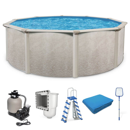 Aquarian Phoenix 21' x 52" Steel Frame Above Ground Swimming Pool Kit with Pump - 75181