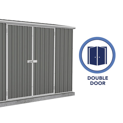 Absco | 10x5x6.5 ft Premier Metal Storage Shed - AB1000