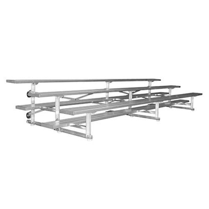 Bleacher - 21 ft. (3 Row - Double Foot Plank) - Tip & Roll - BLDP-321TRG