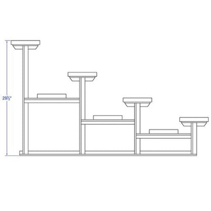 Bleacher 4 Row 27' Outdoor Standard Aluminum - BLCH-427