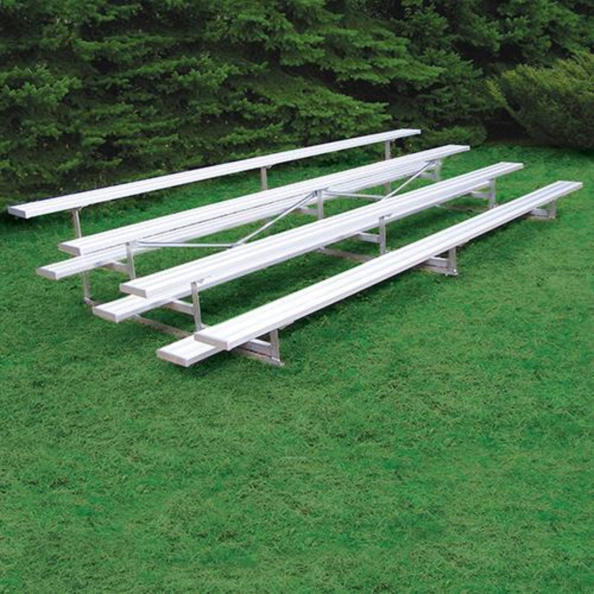 Bleacher 4 Row 15' All Aluminum Preferred - BLDP-4AL