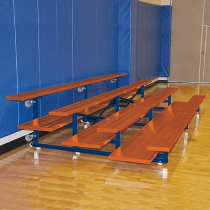 Bleacher 4 Row 7½' Tip & Roll Portable Aluminum - BLCH-475TRG