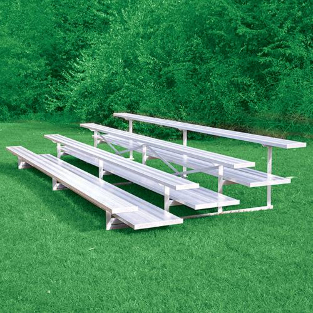 Bleacher 4 Row 15' All Aluminum Preferred - BLDP-4AL