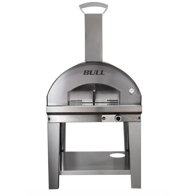 Bull Gas Fired Outdoor Pizza Oven with Cart - Front View