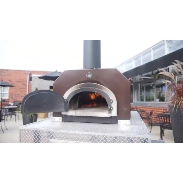 CBO 750 Tailgater close up on oven with flame