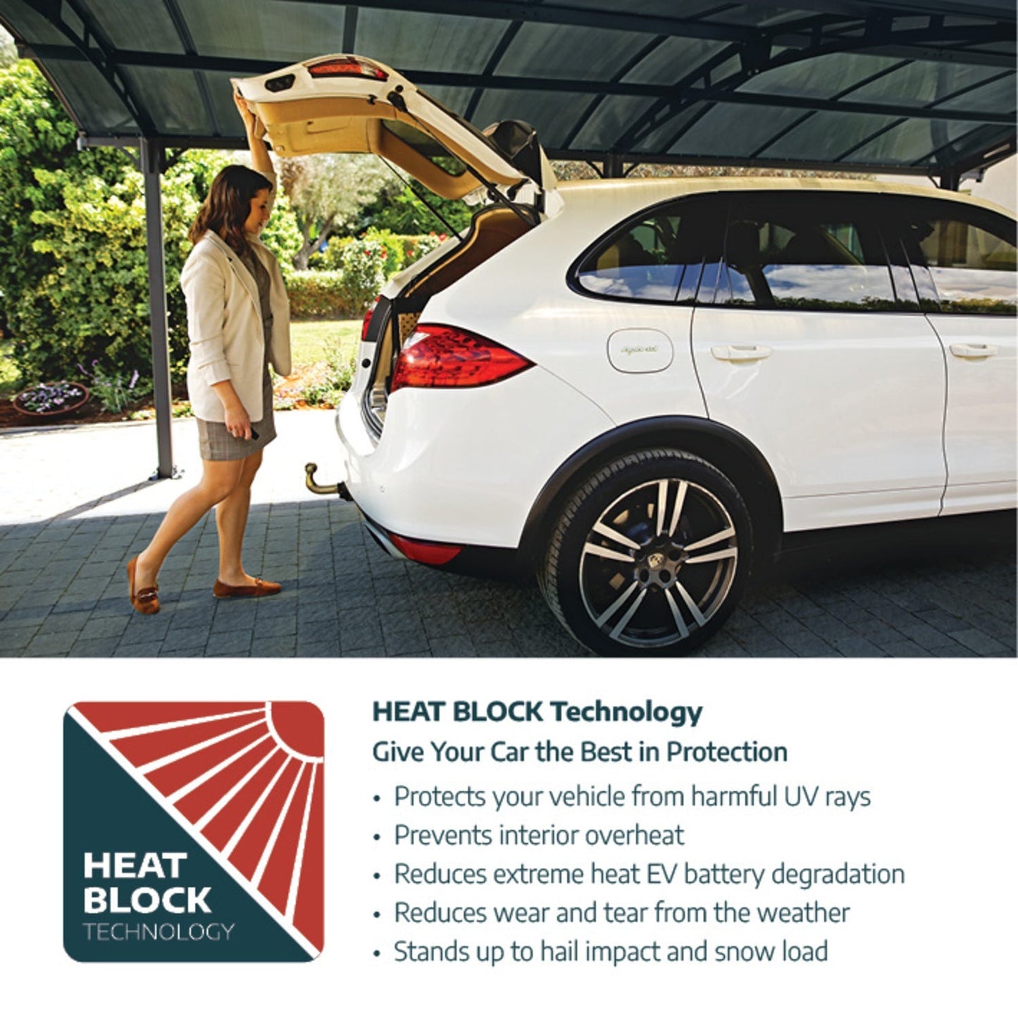 Palram - Canopia | Arcadia 5000 Carport 12x28x8 ft - HG9119
