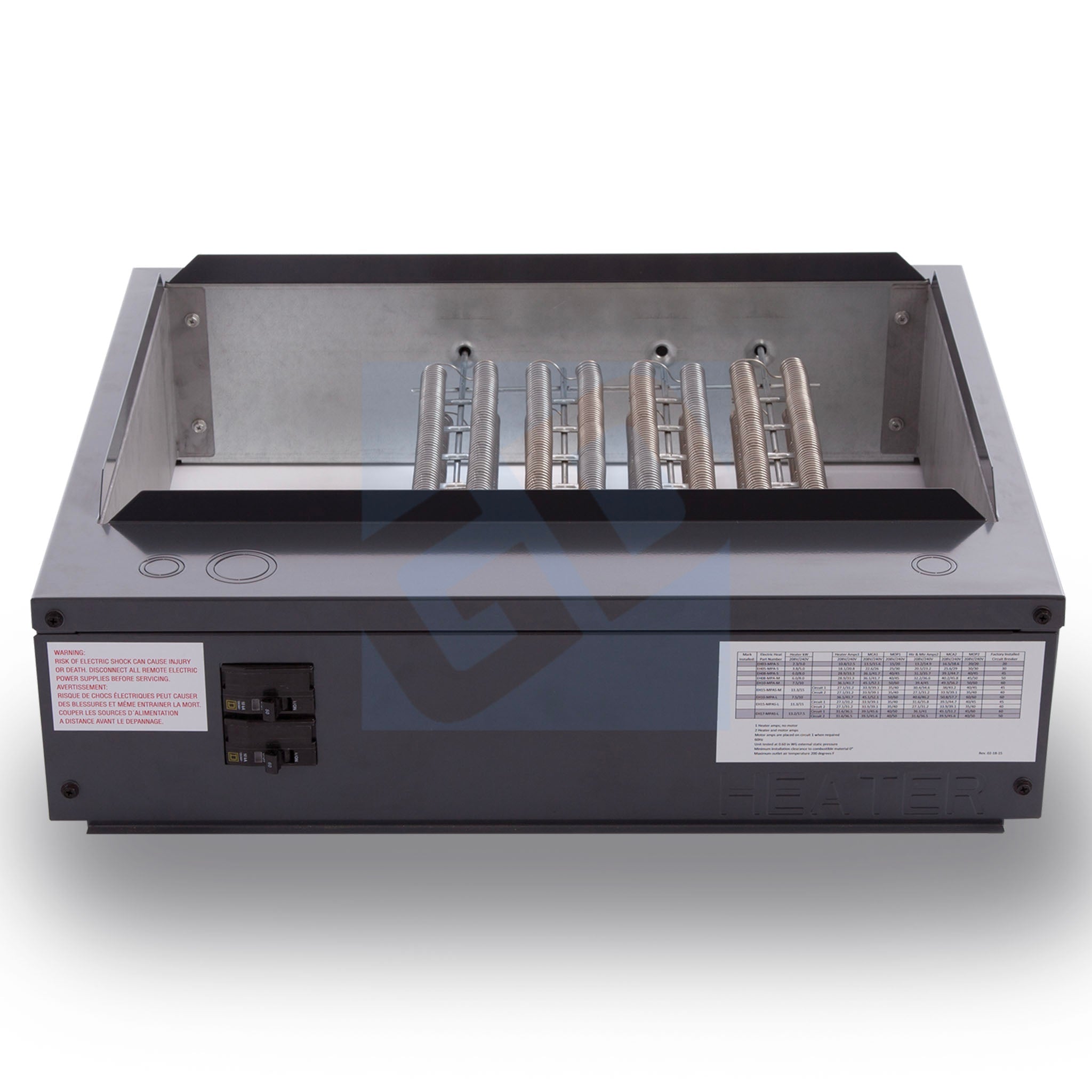 Mitsubishi 17kW Electric Heater Module - Large Cabinet, PVA - EH17-MPAS-L