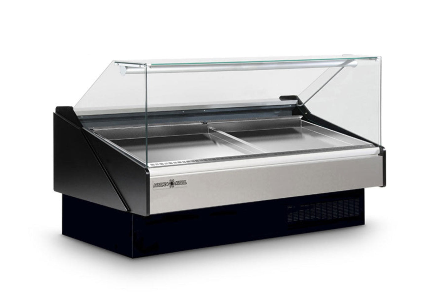 Hydra-Kool  | 78" Wide Self Contained Flat Glass Seafood Display Case - KFM-SF-80-S