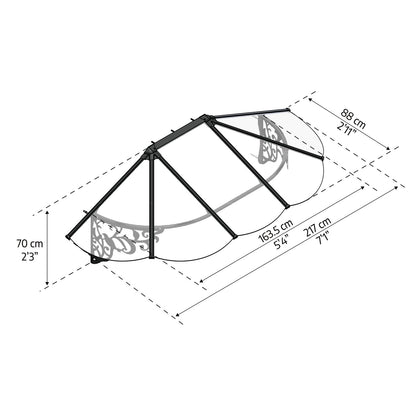 Palram - Canopia | Lily Door Awning - HG9575