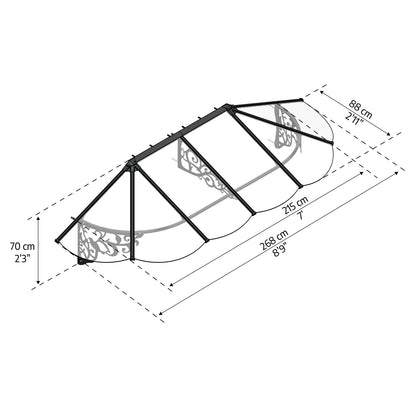 Palram - Canopia | Lily Door Awning - HG9575