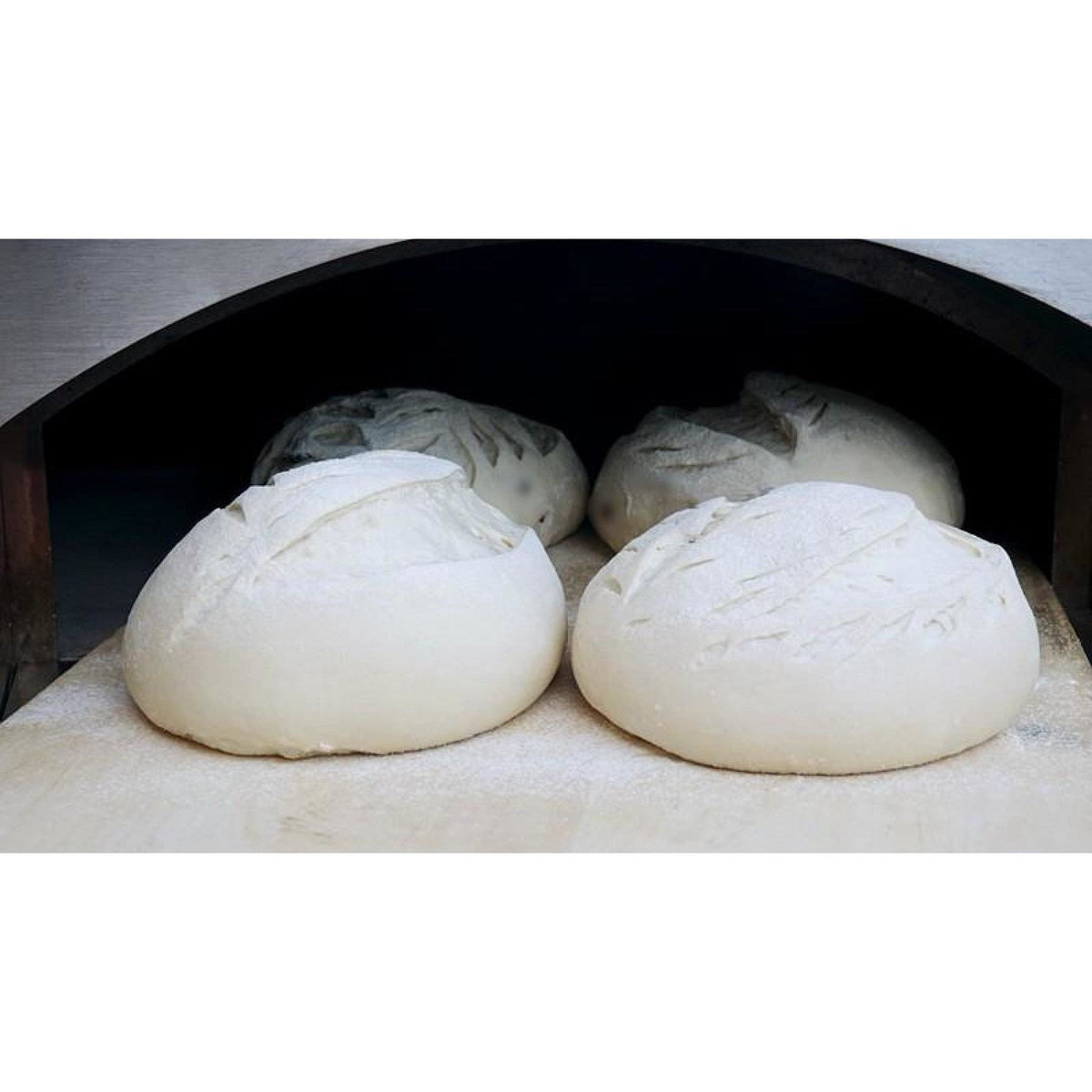 Bread in Bull Pizza oven