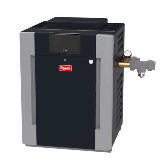 Raypak 406A Digital Natural Gas ASME Heater with Bronze Headers and Cupro-Nickel Heat Exchanger - 017402