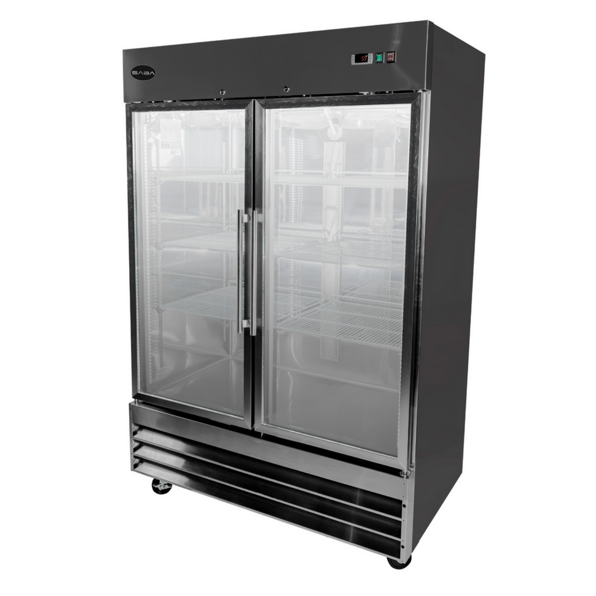 SABA Two Glass Door Commercial Reach-In Freezer - S-47FG