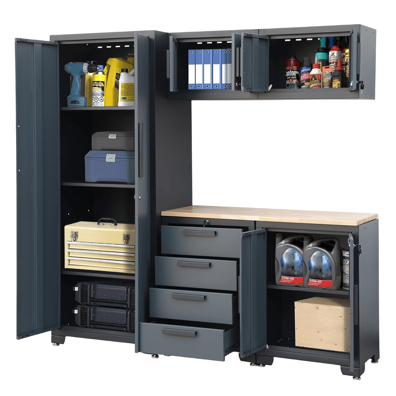 Chery Industrial 6-Piece Garage Storage Cabinet Set AGPZC30120112R