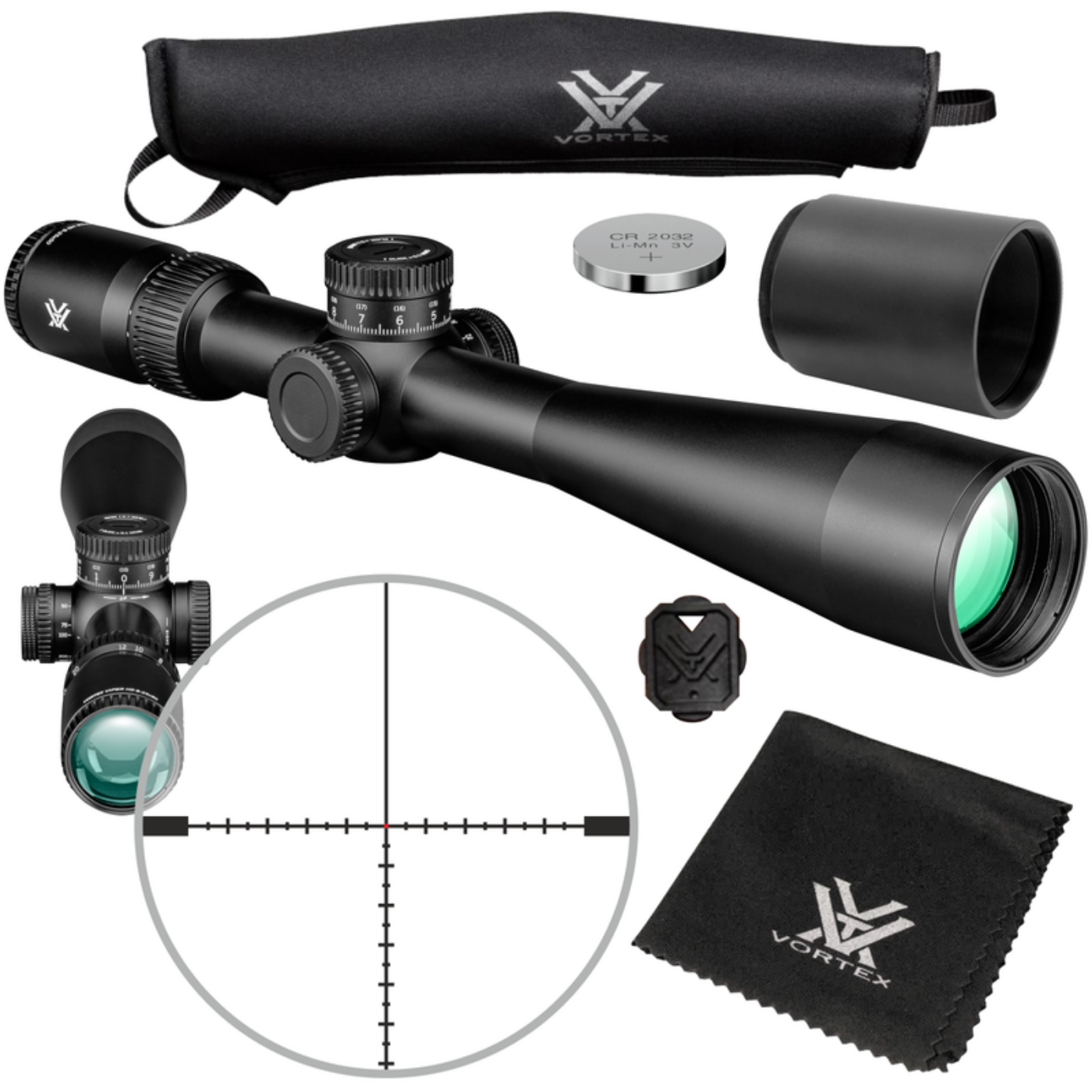 Vortex Optics Viper HD 5-25x50 SFP MRAD Black Riflescope with Free Hat Bundle -  VMR-3