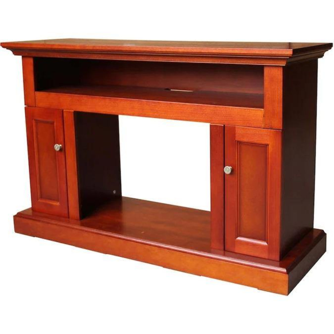 Cambridge Sorrento Electric Fireplace with an Enhanced Log Display and 47 In. Entertainment Stand in Cherry - CAM5021-2CHRLG2