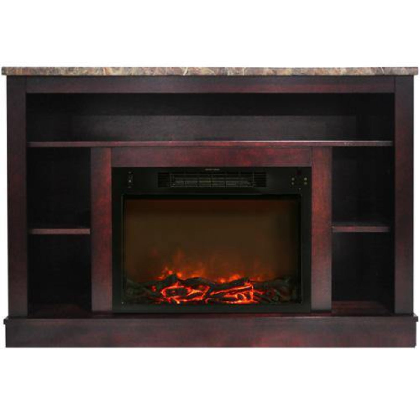 Cambridge 47 In. Electric Fireplace with Enhanced Log Insert - CAM5021-1CHRLG2