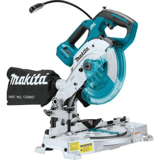 Makita 18V LXT Lithium-Ion Brushless Cordless 6-1/2" Compact Dual-Bevel Compound Miter Saw, laser  - XSL05Z