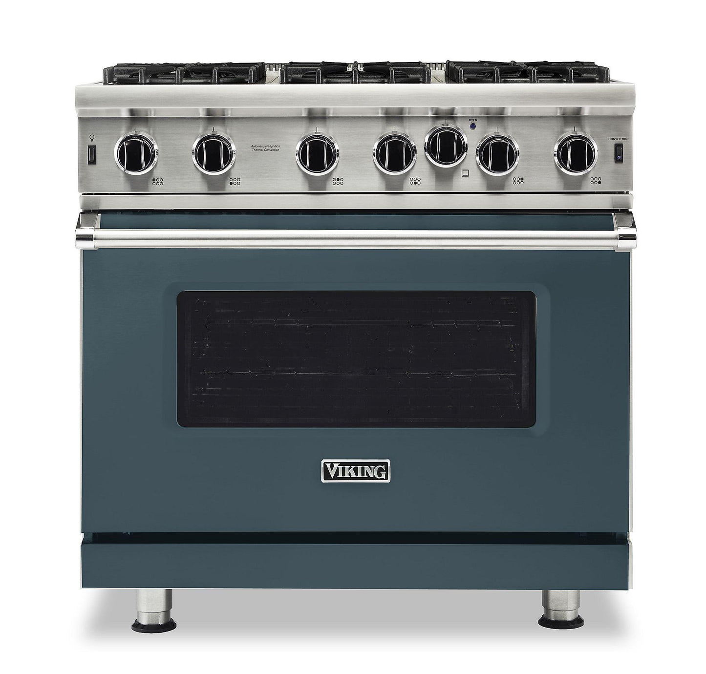 VIKING 36" Open Burner Gas Range Viking 5 Series Gray - VGIC53626BSQLP