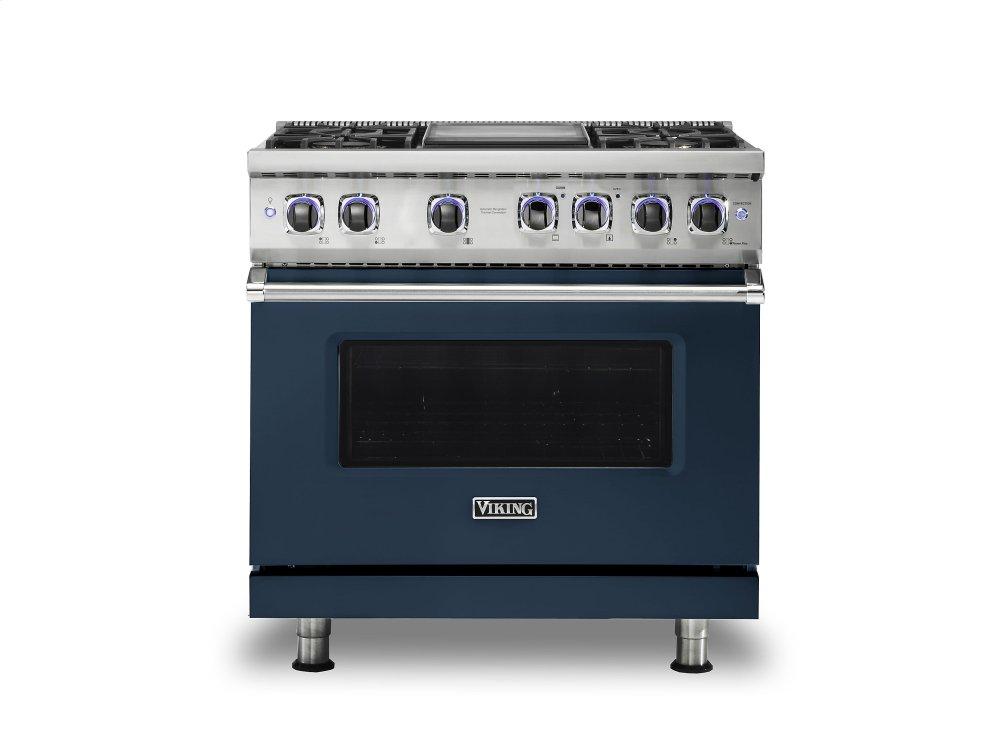 VIKING 36" Dual Fuel Range - VDR7362 Viking 7 Series Blue - VDR73624GSBLP