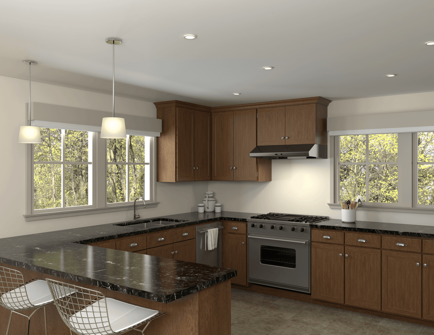 ZEPHYR Cyclone, Under Cabinet, 30", Black SS, 600 CFM Black in Stainless Steel - AK6500CBS
