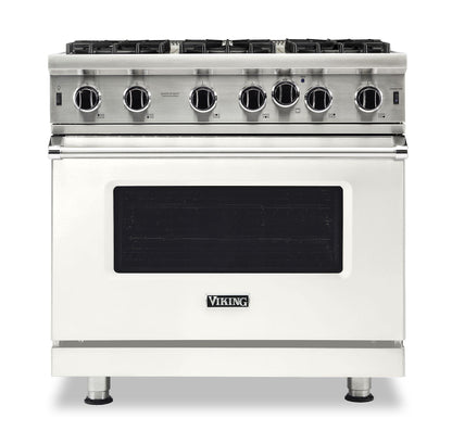 VIKING 36" Open Burner Gas Range Viking 5 Series White - VGIC53626BPW