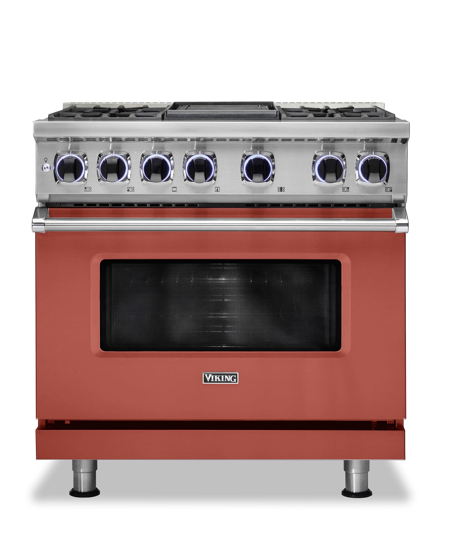 VIKING 36" Dual Fuel Range - VDR7362 Viking 7 Series Red - VDR73624GSC