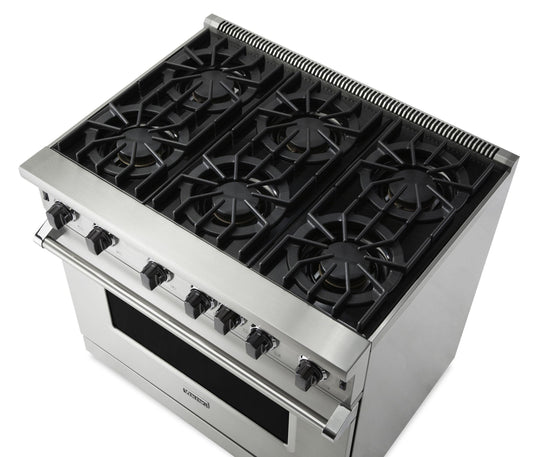 VIKING 36" Open Burner Gas Range Viking 5 Series Green - VGIC53626BIVLP