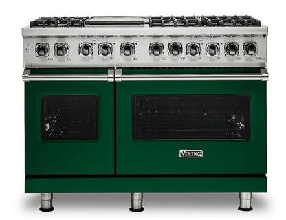 Klein Tools VIKING 48" Dual Fuel Range - Viking 5 Series Green - VDR5486GIV