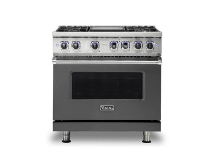 VIKING 36" Dual Fuel Range - VDR7362 Viking 7 Series Gray - VDR73624GDG