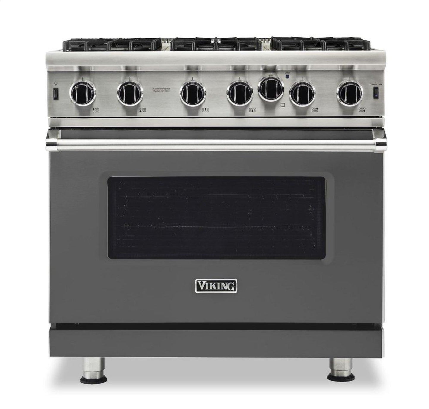 VIKING 36" Open Burner Gas Range Viking 5 Series Gray - VGIC53626BDGLP