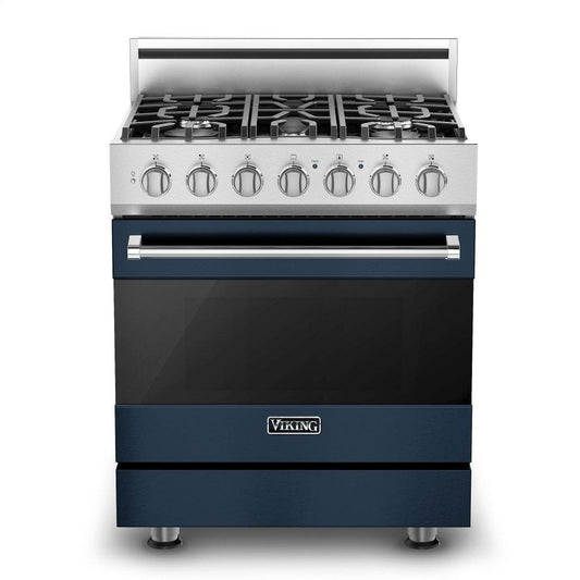 VIKING 30" Self-Cleaning Dual Fuel Range Viking 3 Series Blue - RVDR33025BSBLP