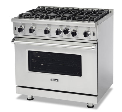 VIKING 36" Open Burner Gas Range Viking 5 Series Yellow - VGIC53626BDALP