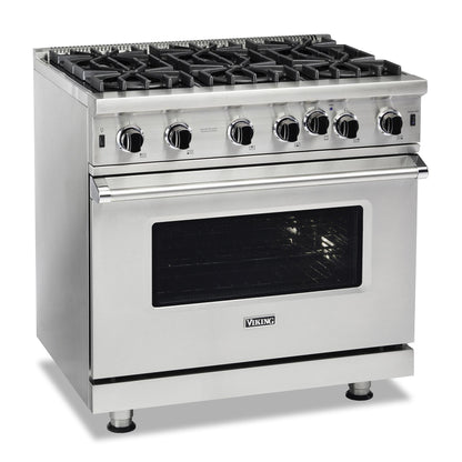 VIKING 36" Open Burner Gas Range Viking 5 Series Blue - VGIC53626BNSLP