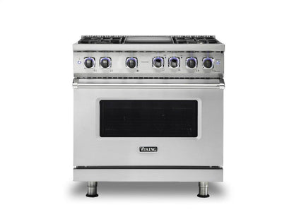 VIKING 36" Dual Fuel Range - VDR7362 Viking 7 Series in Stainless Steel - VDR73624GSSLP