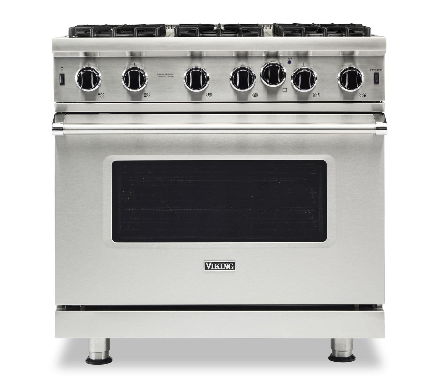 VIKING 36" Open Burner Gas Range Viking 5 Series Black - VGIC53626BCS
