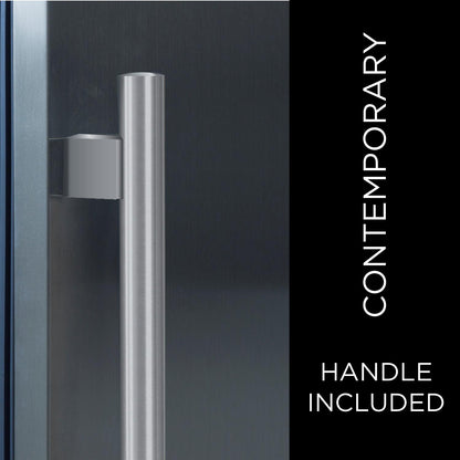XO APPLIANCE XOU30BWDDGB 30" Beverage/Wine Double Door Black Glass Finish - XOU30BWDDGB