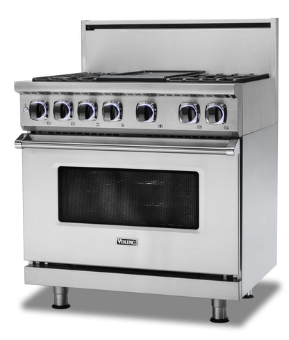 VIKING 36" Dual Fuel Range - VDR7362 Viking 7 Series Blue - VDR73624GSB