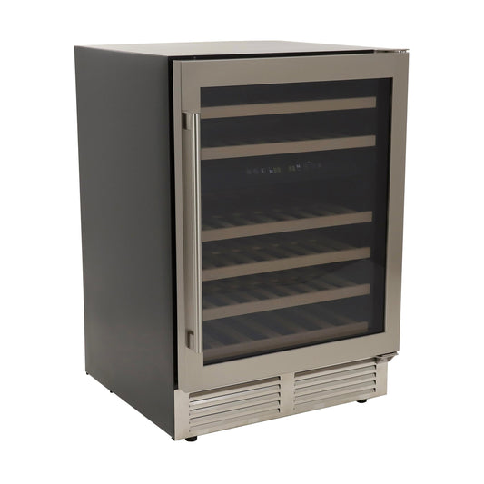AVANTI Avanti DESIGNER Series Dual-Zone Wine Cooler, 46 Bottle Capacity - in Stainless Steel / 46 Bottles in Stainless Steel - WCD46DZ3S