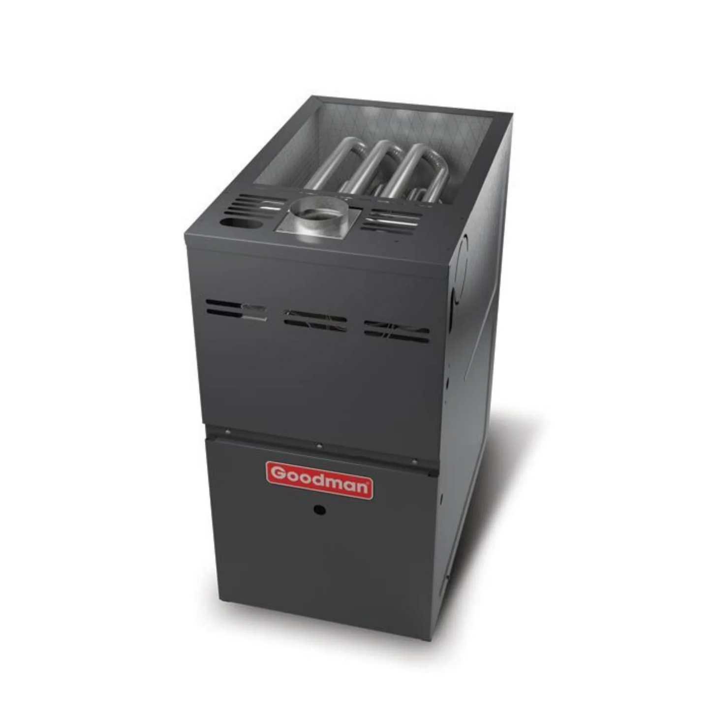 Goodman - 1.5 Ton/60,000 BTU 80% AFUE Gas Furnace and Air Conditioner System - Horizontal - 15.2 SEER2 - R32 - GLXS4BA1810 / CHPTA2426B3 / GMVC800603BN